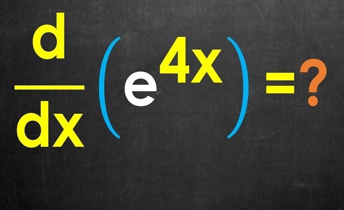 derivative of e^4x